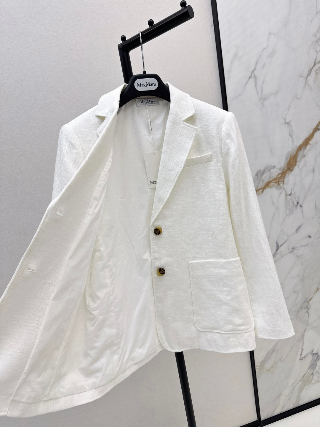 Max 25fw linen blazer