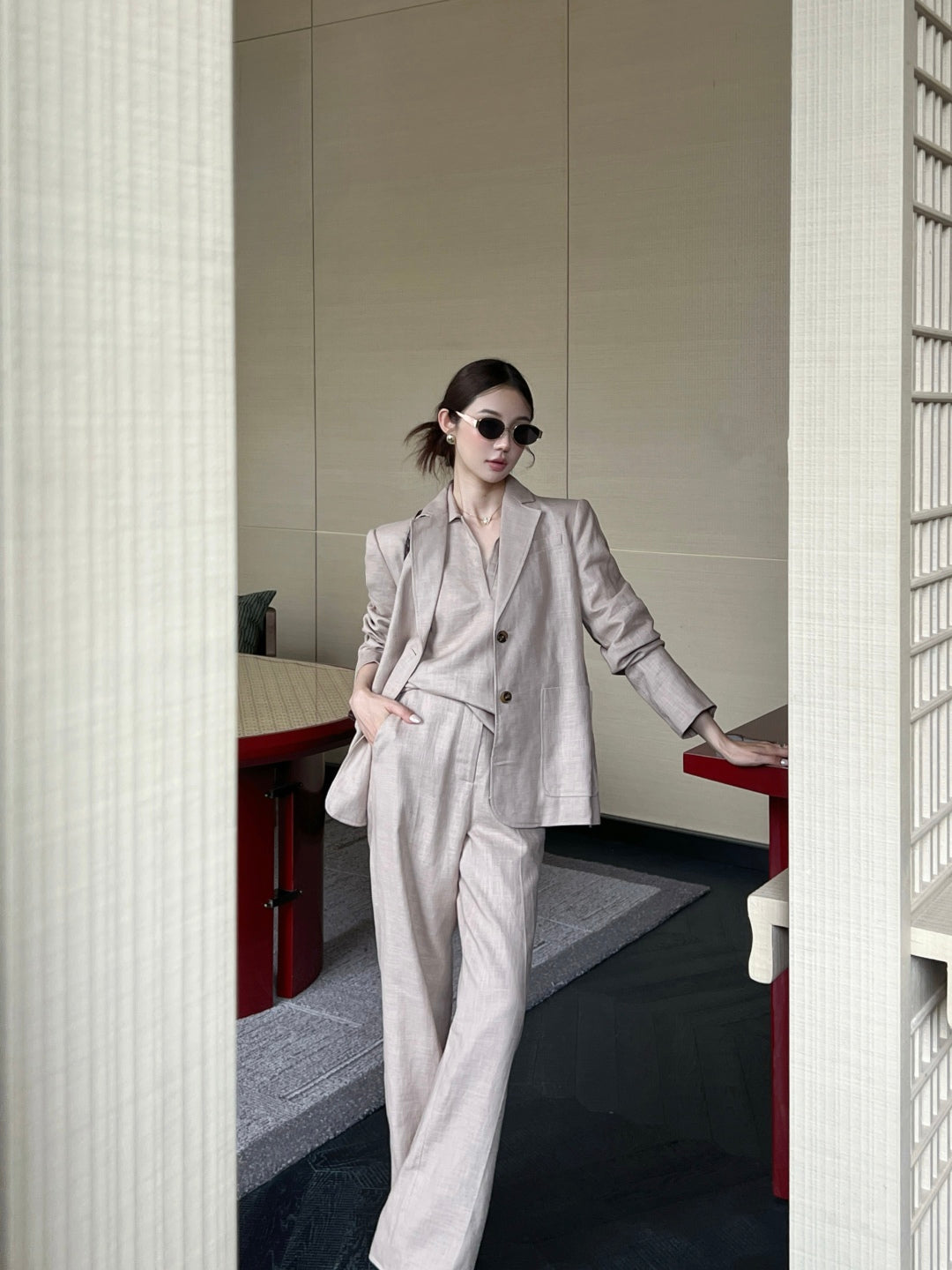 Max 25fw linen pants