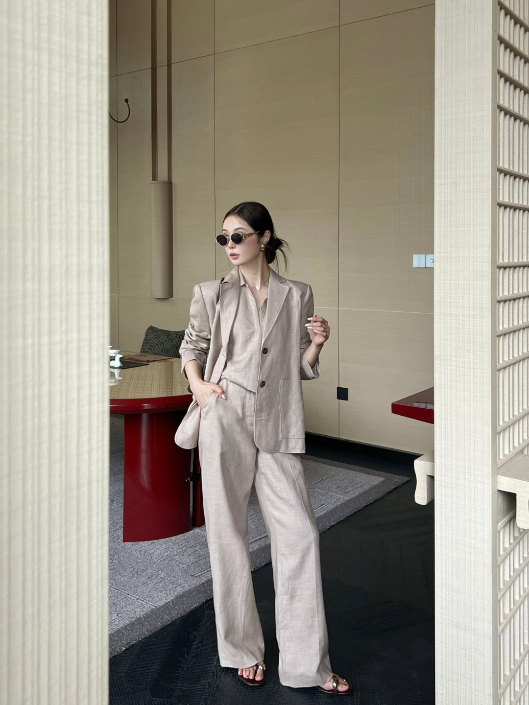 Max 25fw linen pants