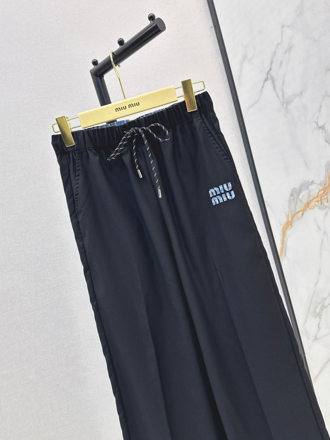 Miu 25fw drawstring pants