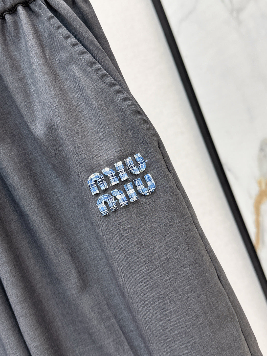 Miu 25fw drawstring pants