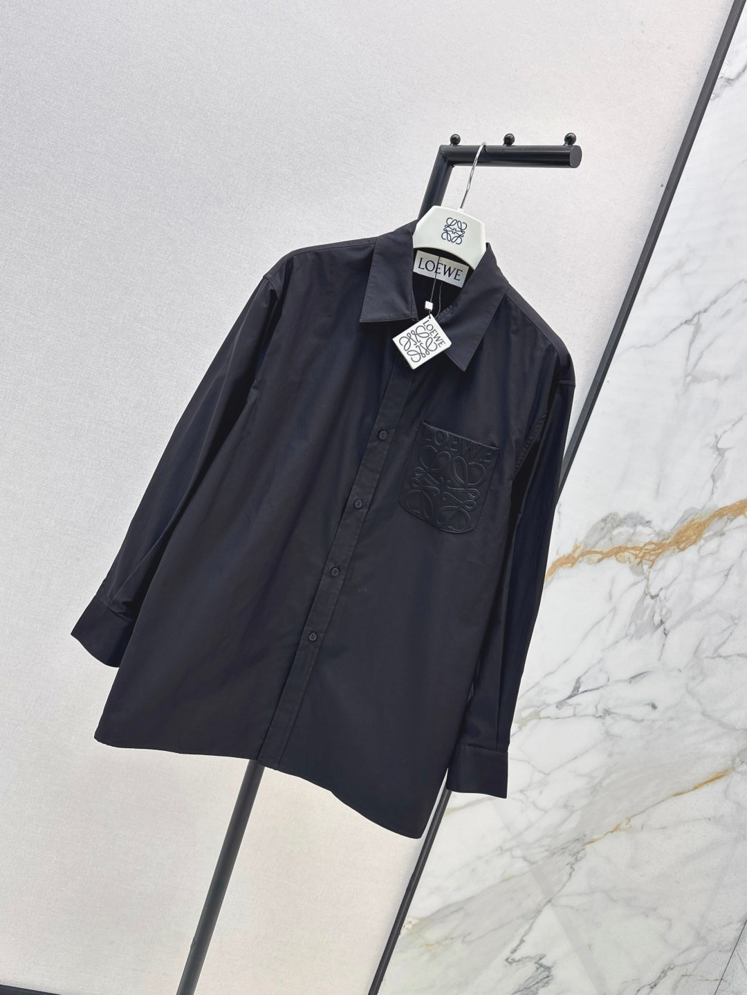 Loe 25fw embroidered shirt