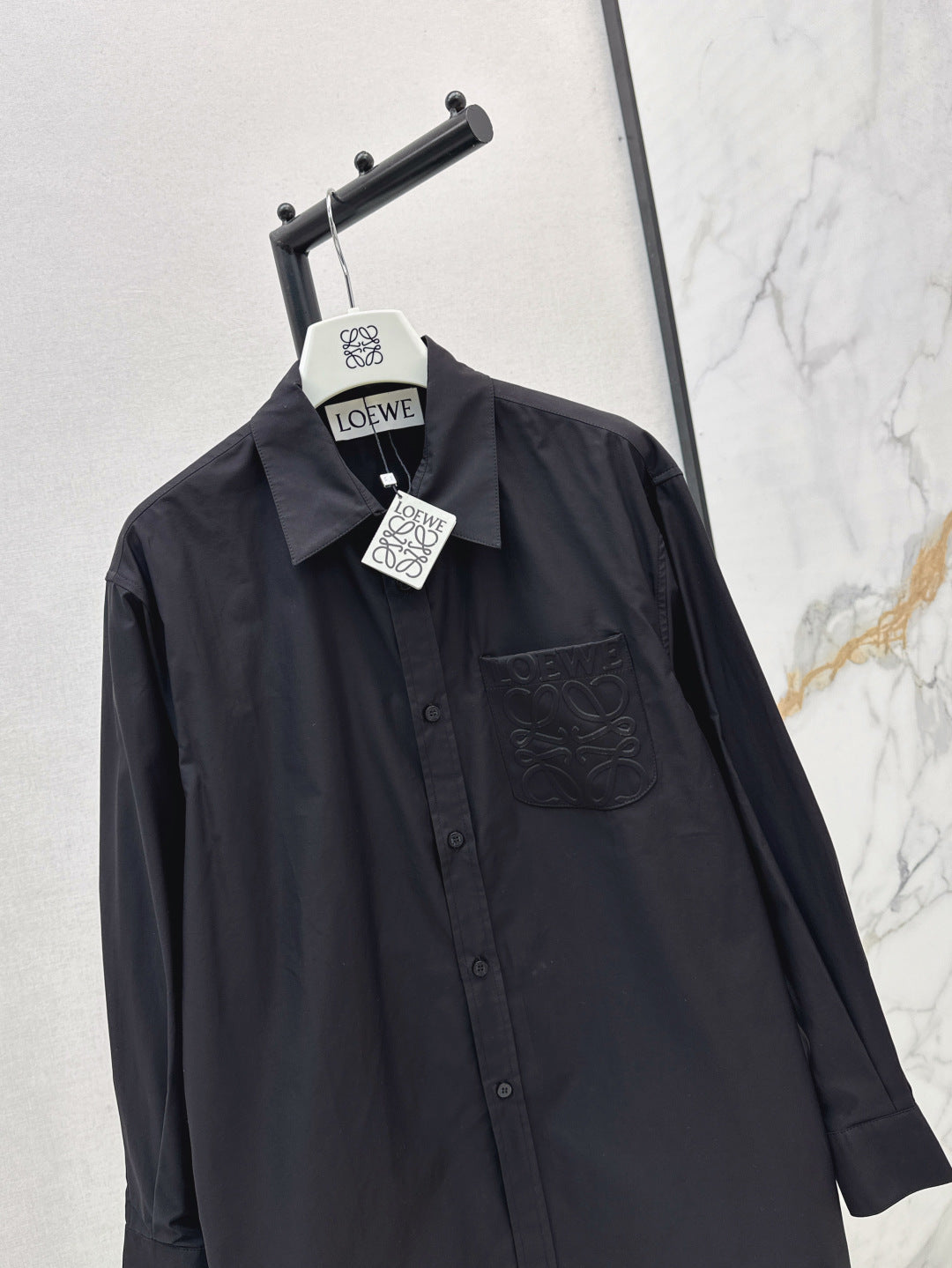 Loe 25fw embroidered shirt