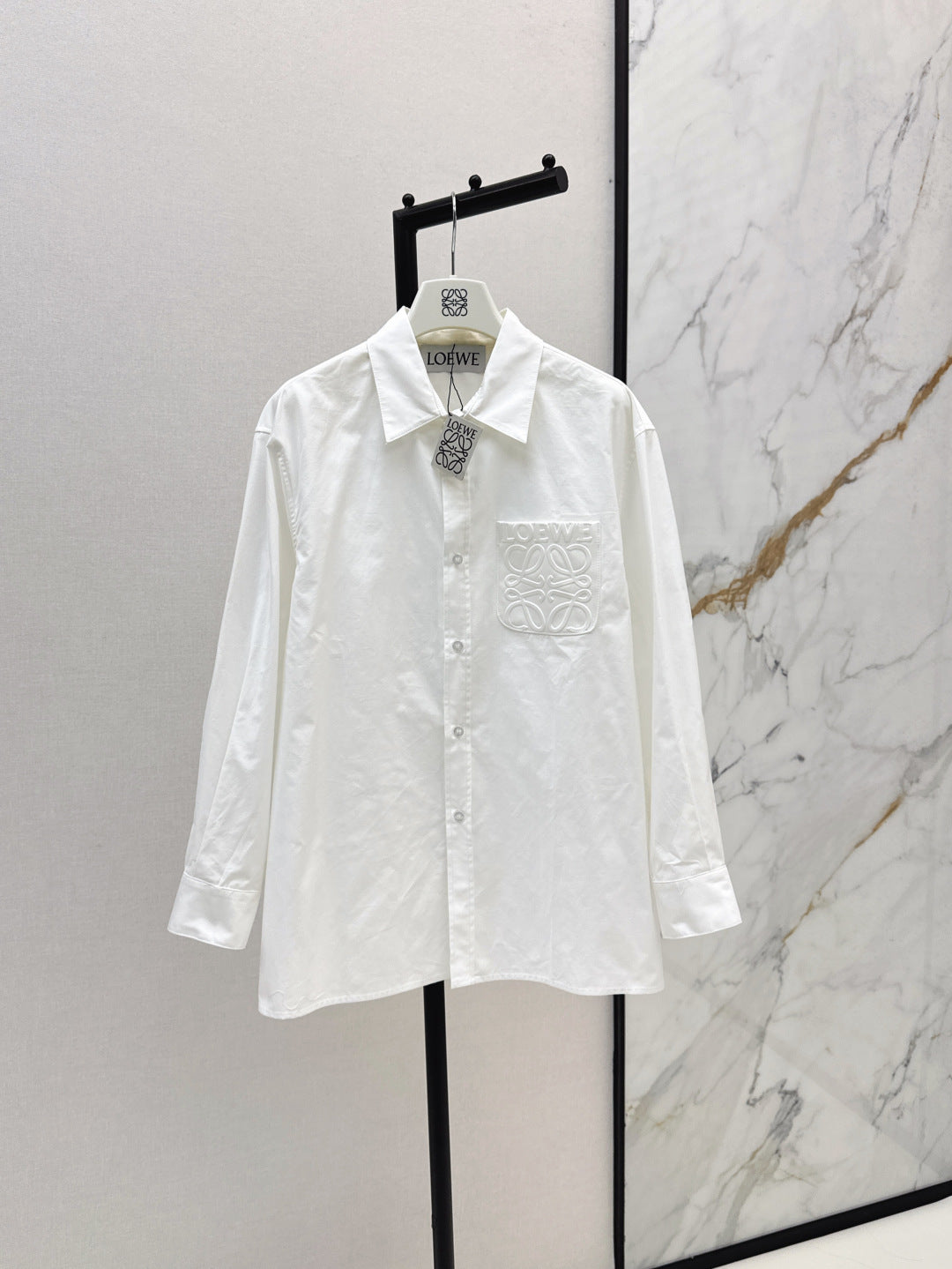 Loe 25fw embroidered shirt