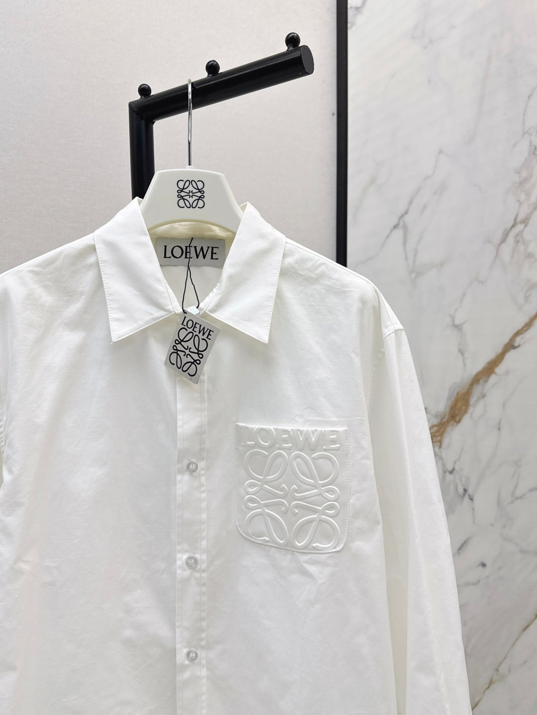 Loe 25fw embroidered shirt