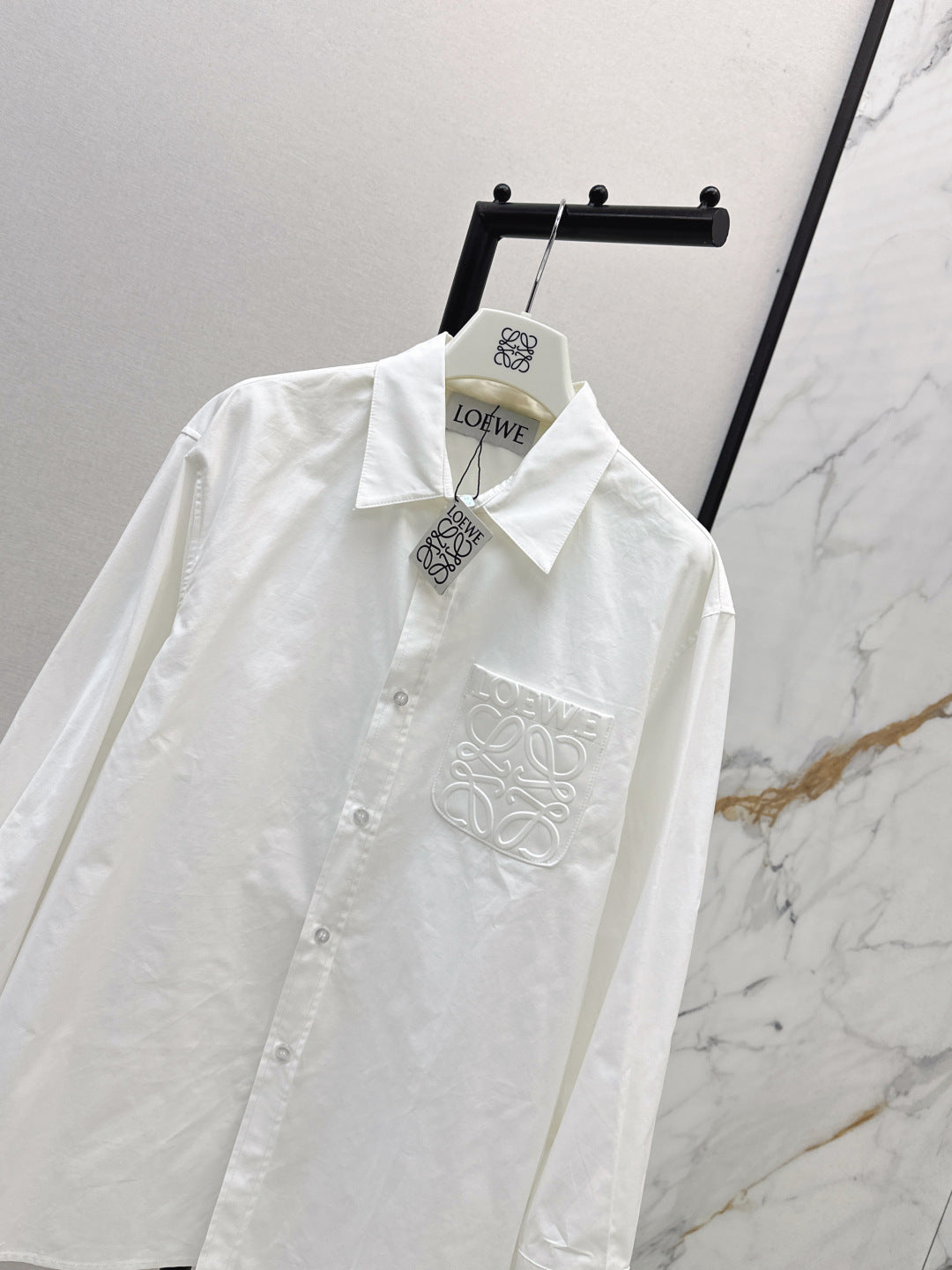 Loe 25fw embroidered shirt