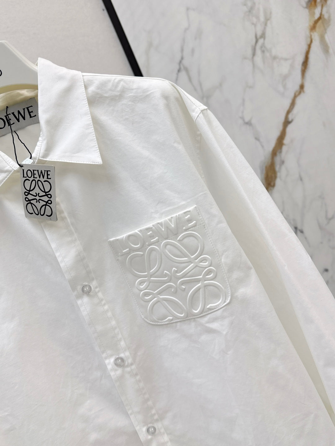 Loe 25fw embroidered shirt