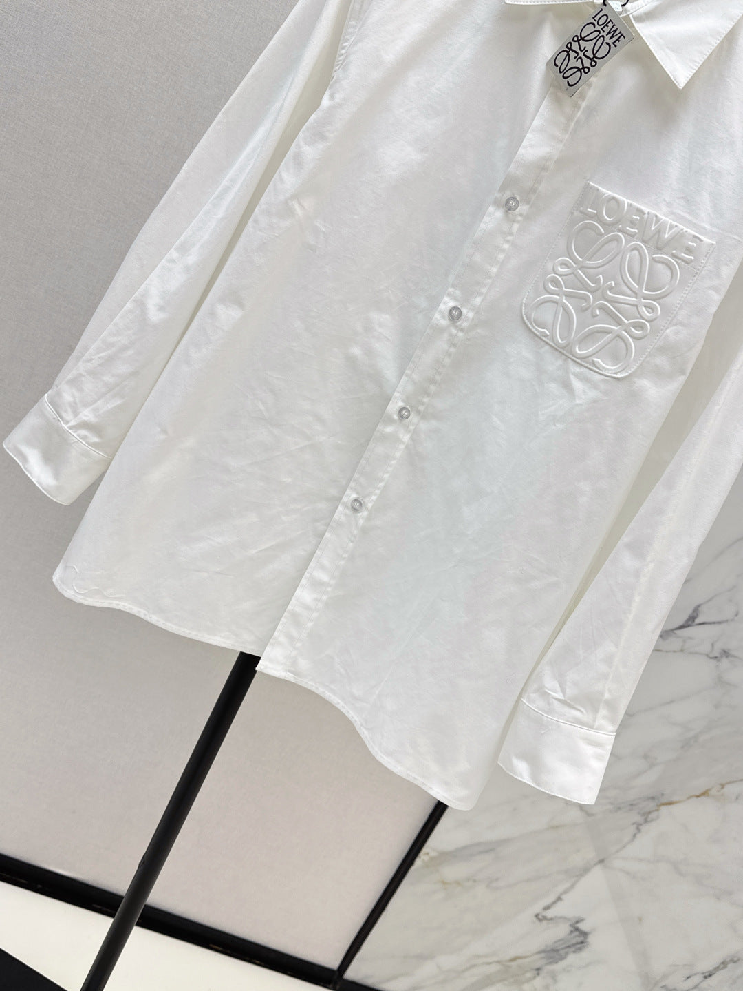 Loe 25fw embroidered shirt