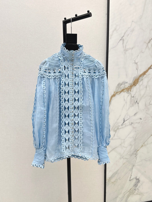 Zimm 25ss embroidered shirt