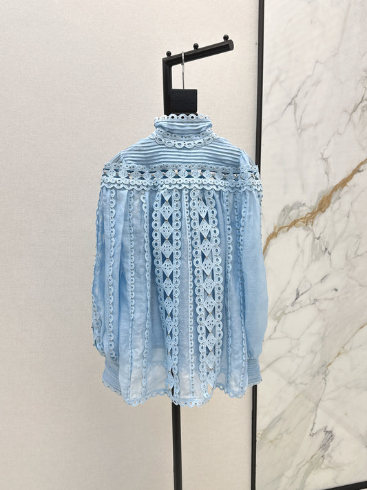 Zimm 25ss embroidered shirt