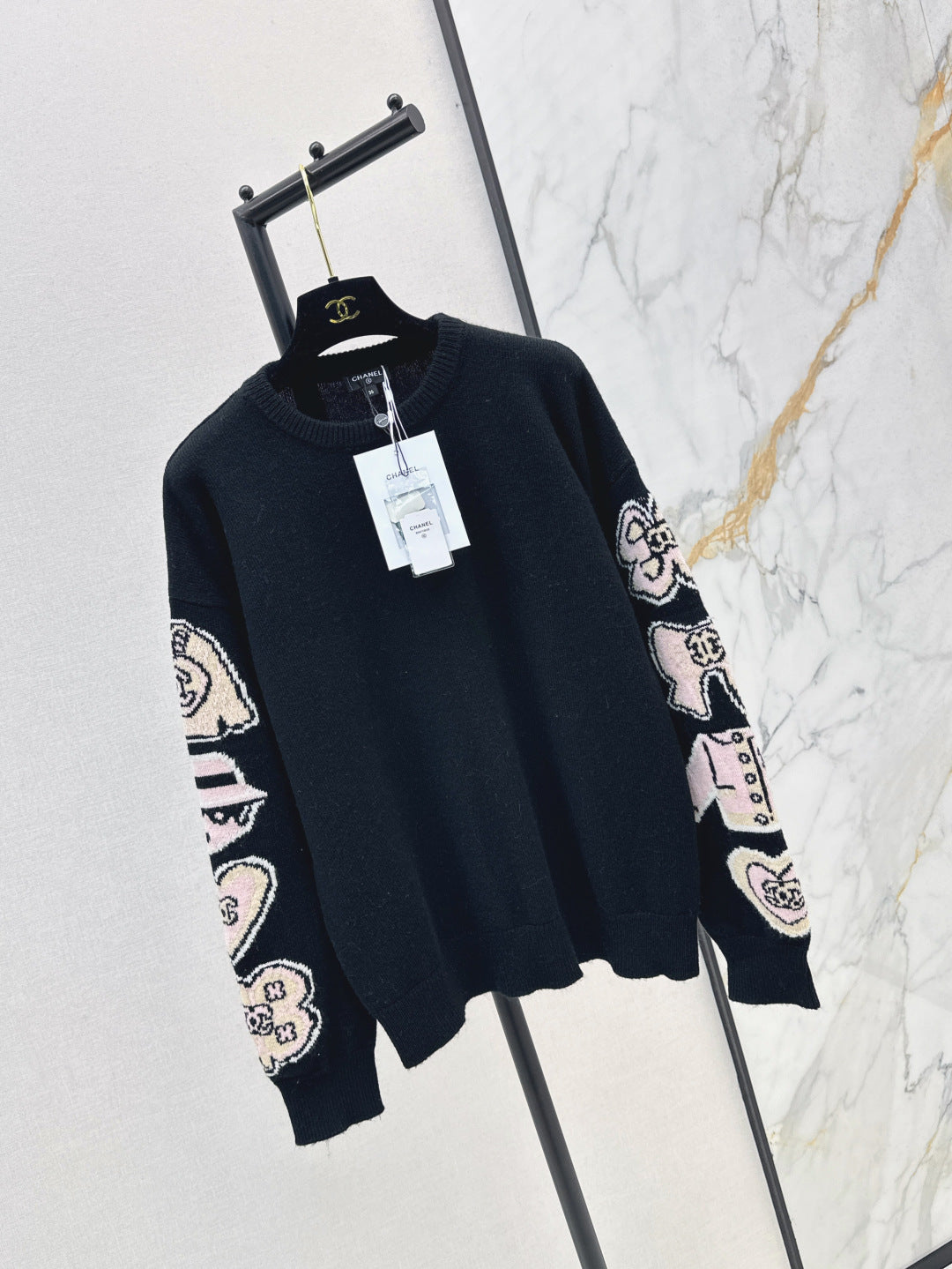 Chan 25fw jacquard sweater