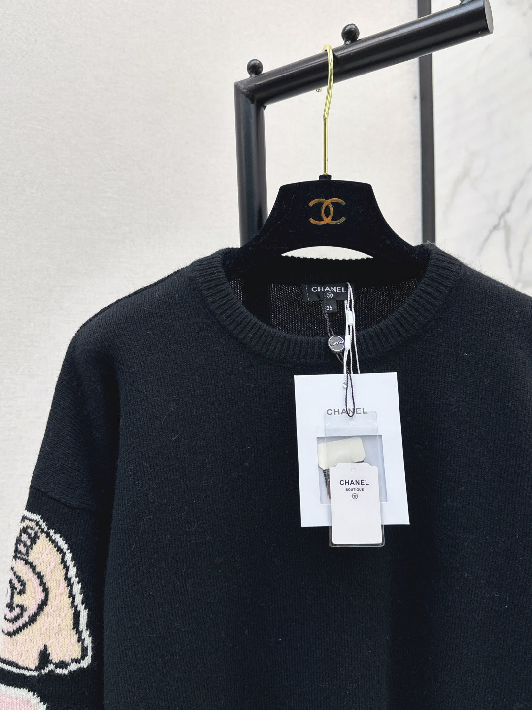Chan 25fw jacquard sweater