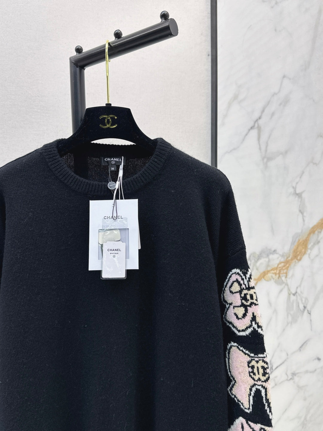 Chan 25fw jacquard sweater