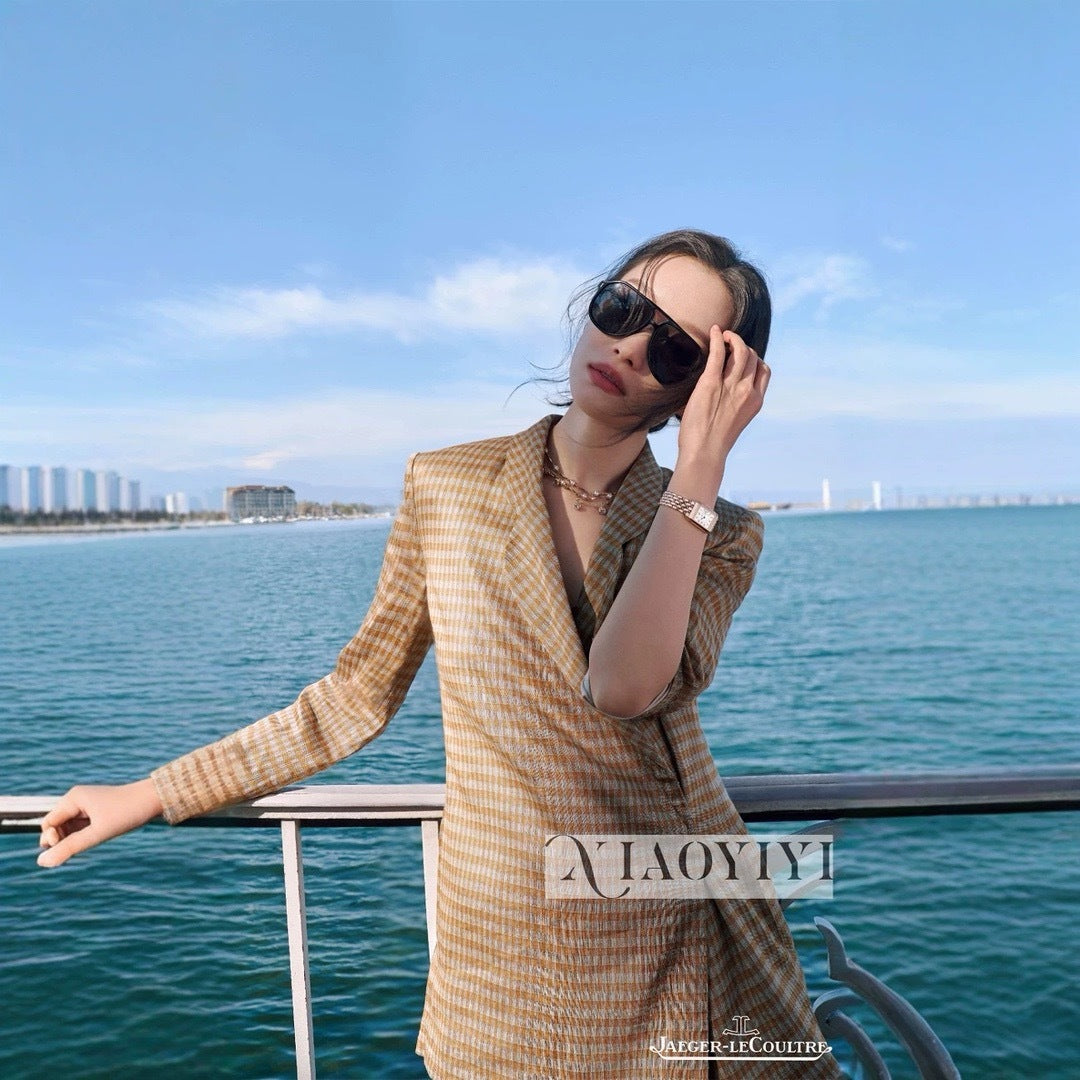 Row 25fw linen blazer