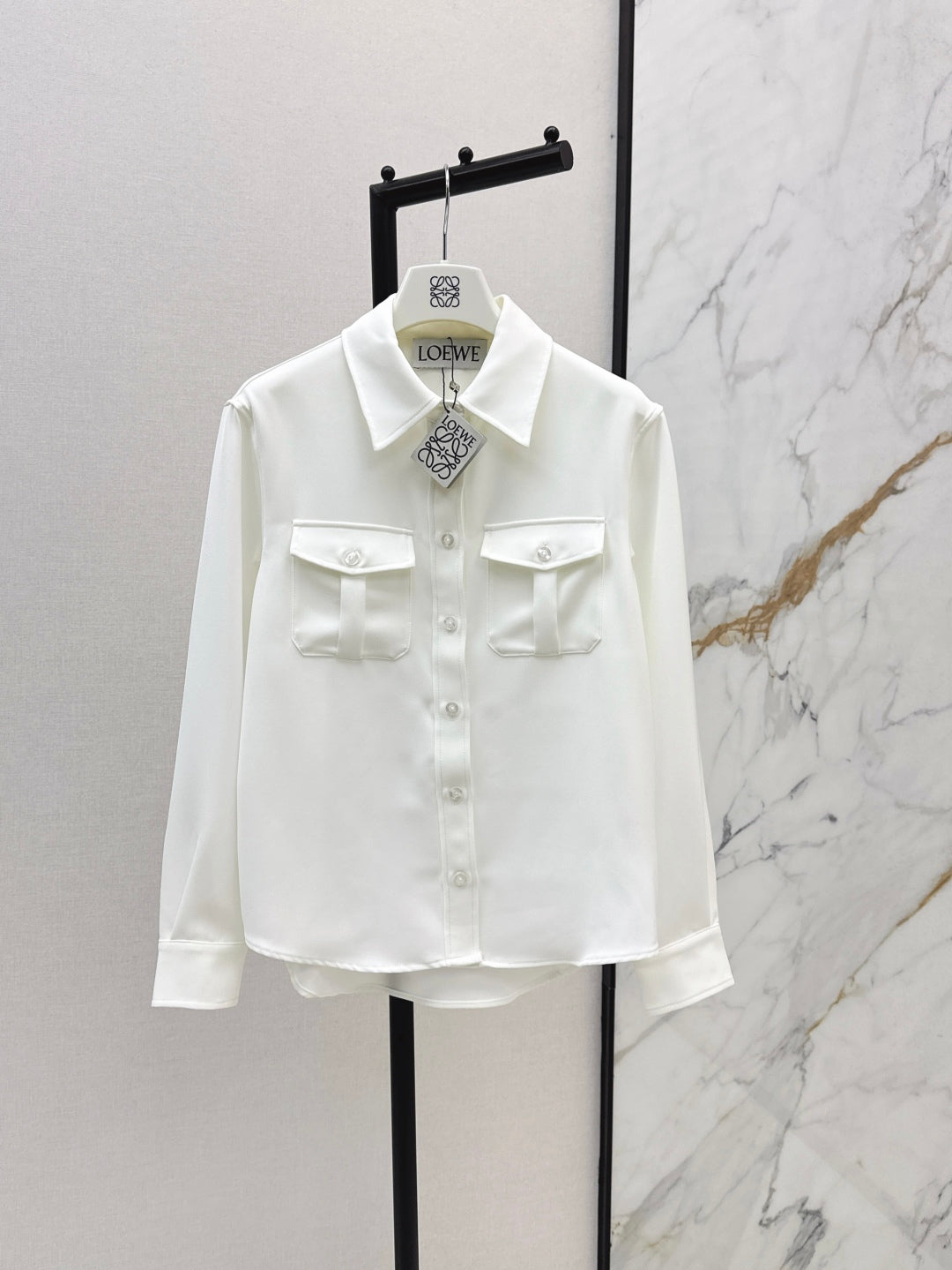 Loe 25fw embroidered shirt