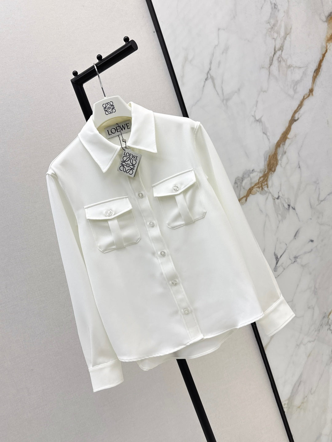 Loe 25fw embroidered shirt
