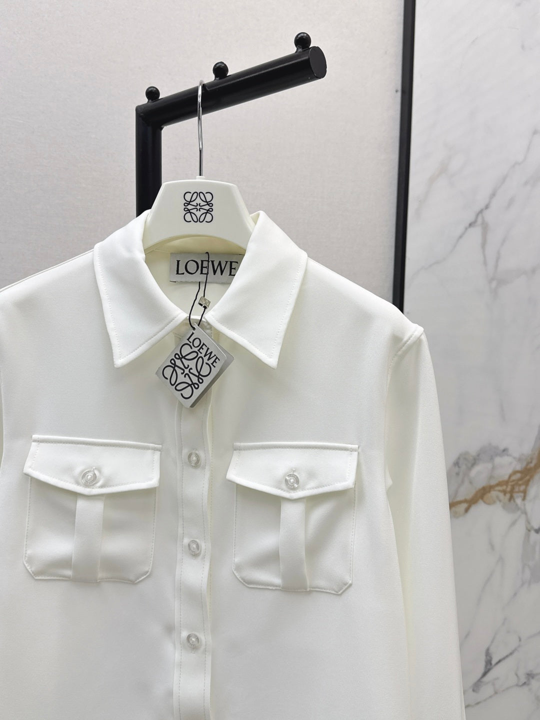 Loe 25fw embroidered shirt