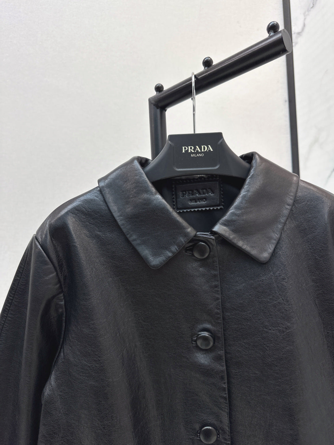 Pra 25fw leather jacket