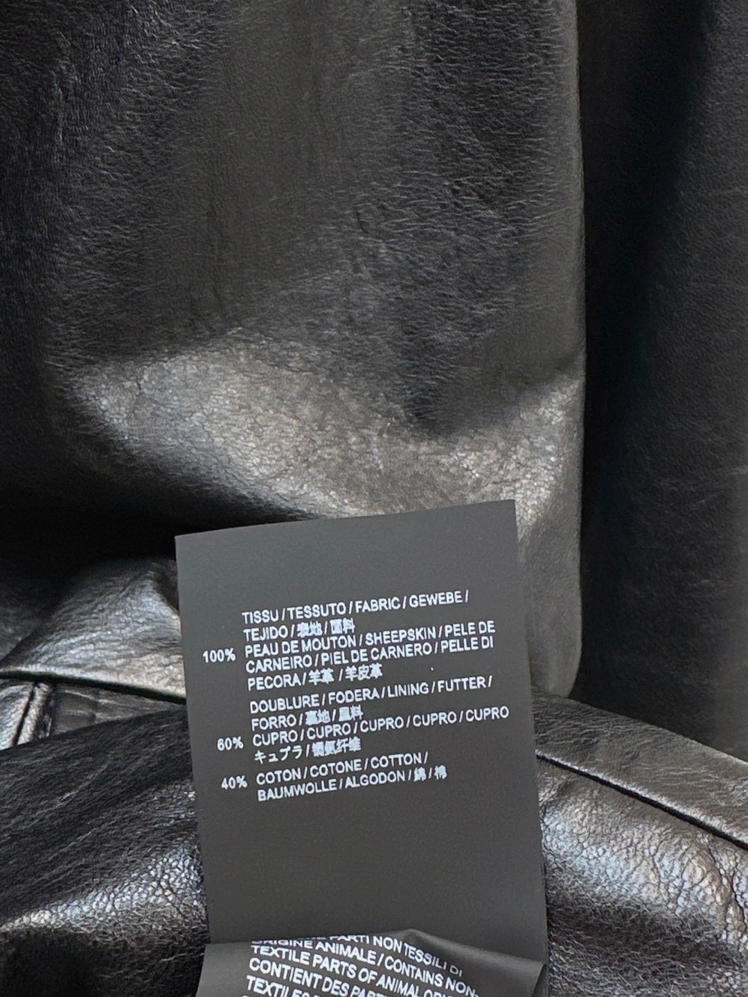 Pra 25fw leather jacket