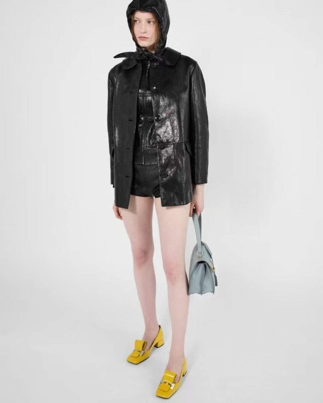 Pra 25fw leather jacket