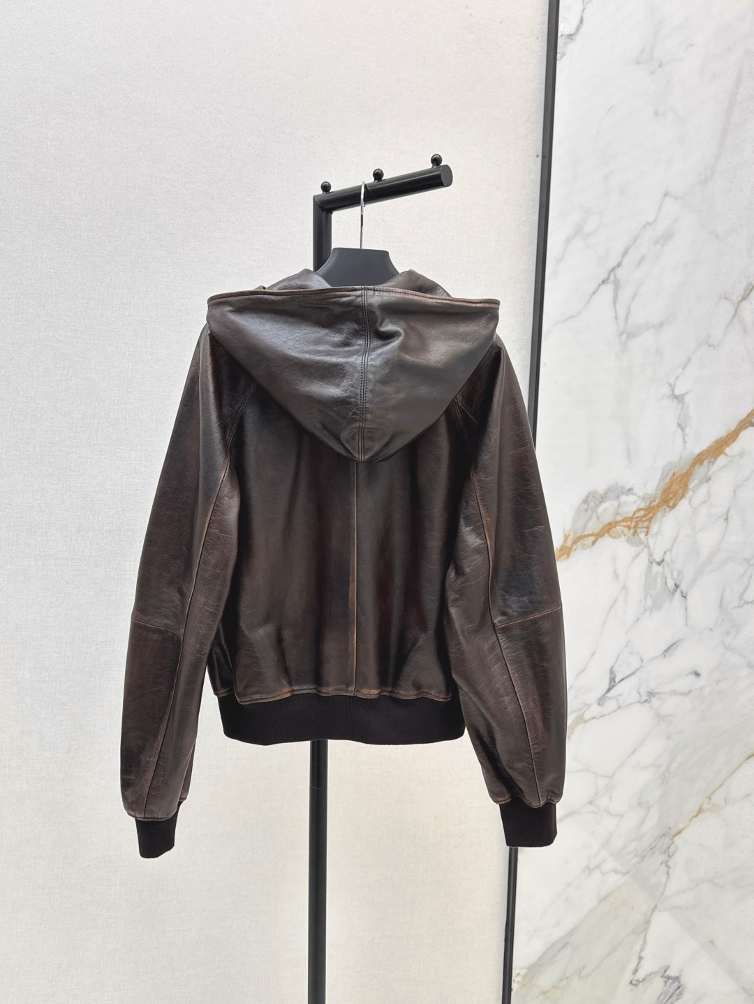 Pra 25fw leather jacket