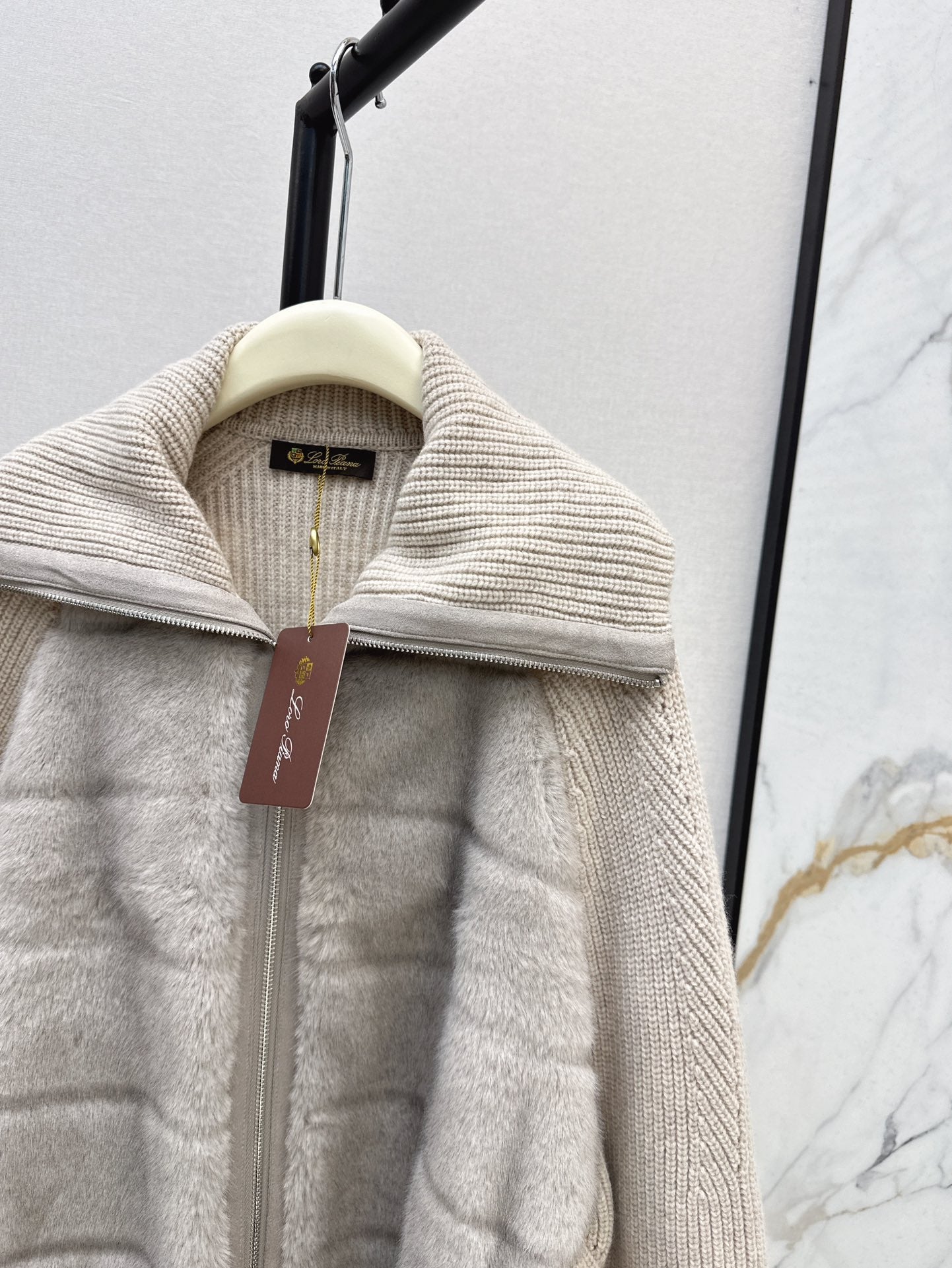 Loro 25fw knitted down jacket