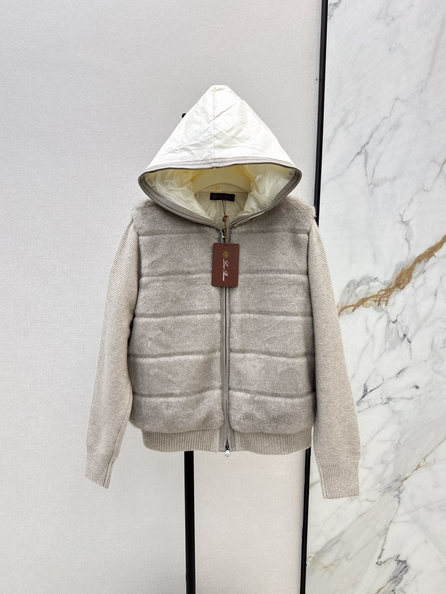 Loro 25fw knitted down jacket