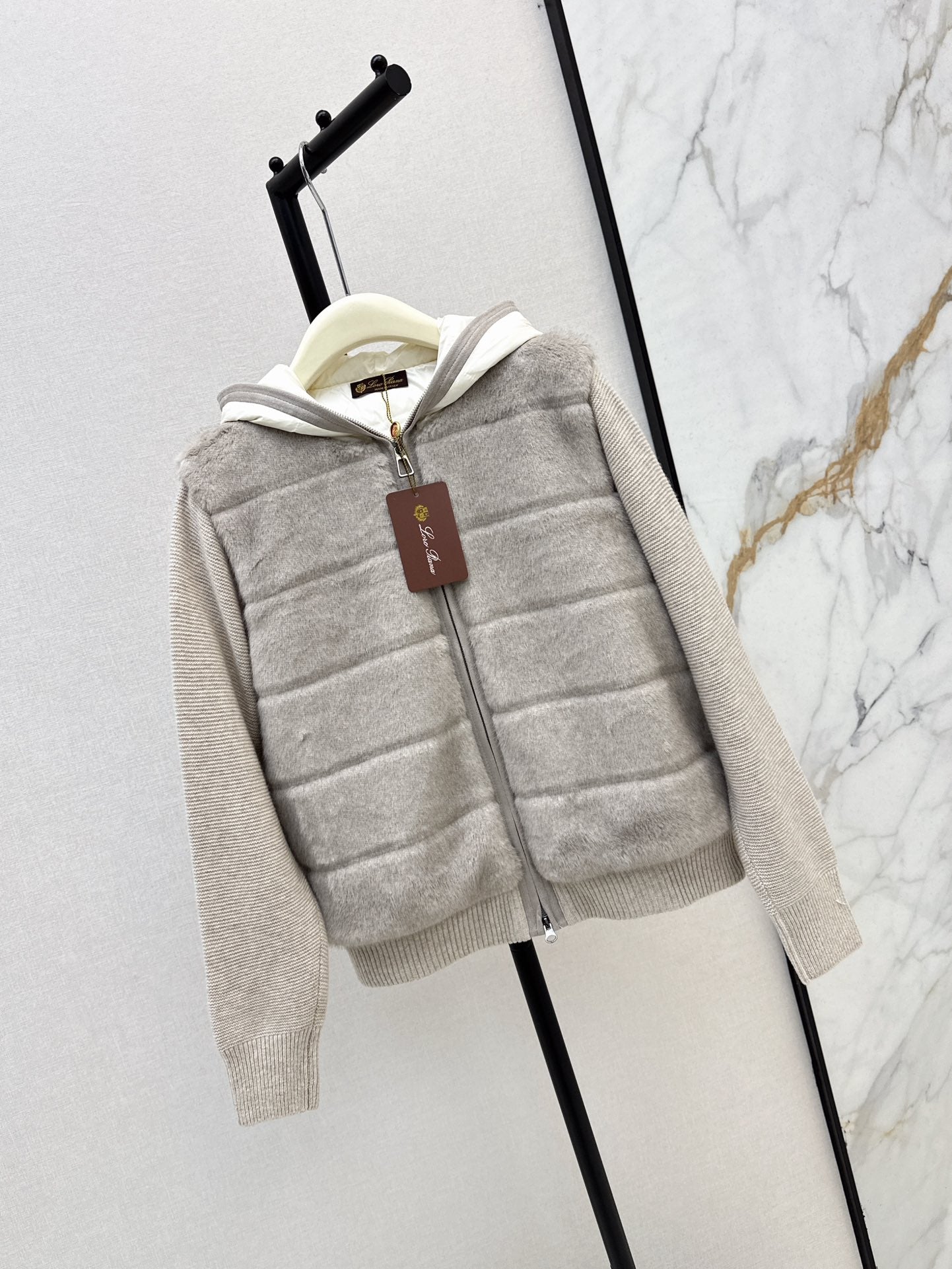 Loro 25fw knitted down jacket
