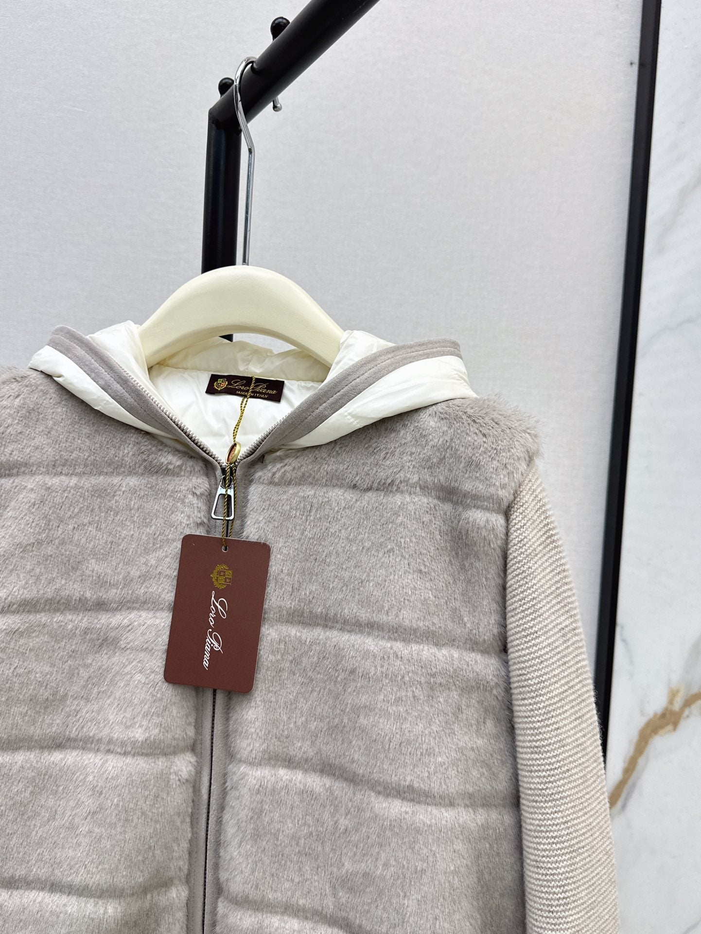 Loro 25fw knitted down jacket