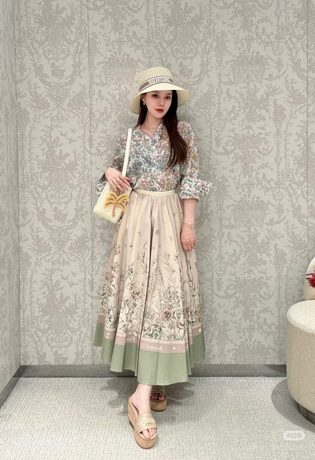 CD 25ss printed skirt