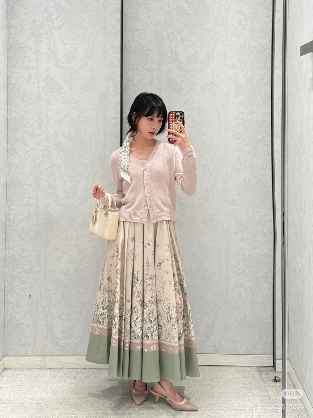 CD 25ss printed skirt