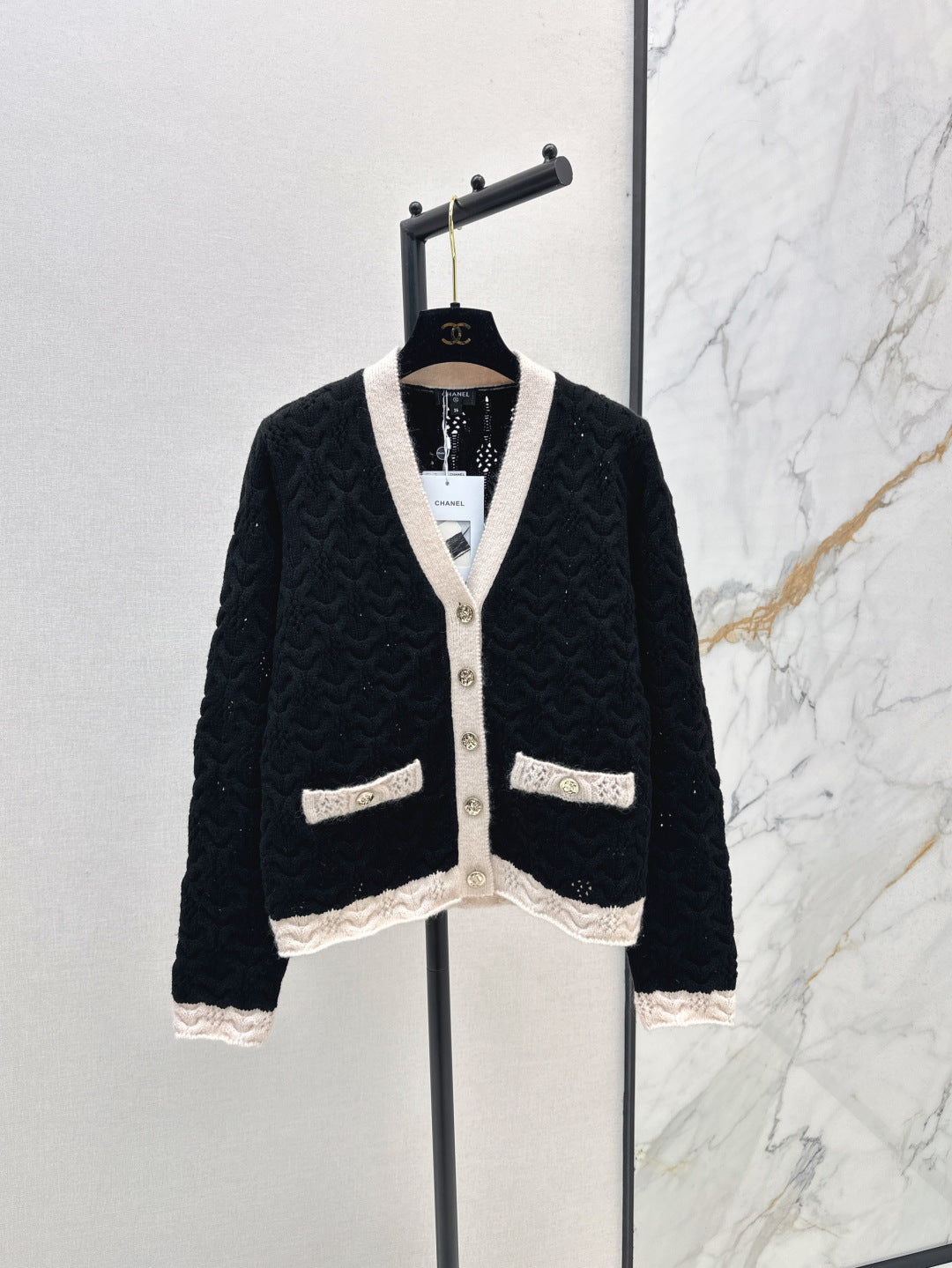 Chan25fw knitted cardigan