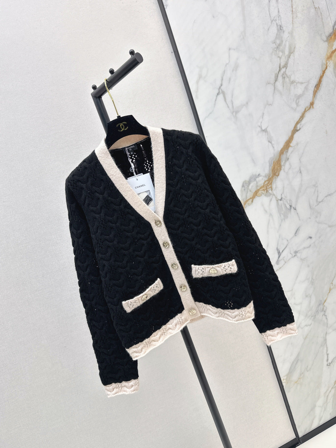 Chan25fw knitted cardigan