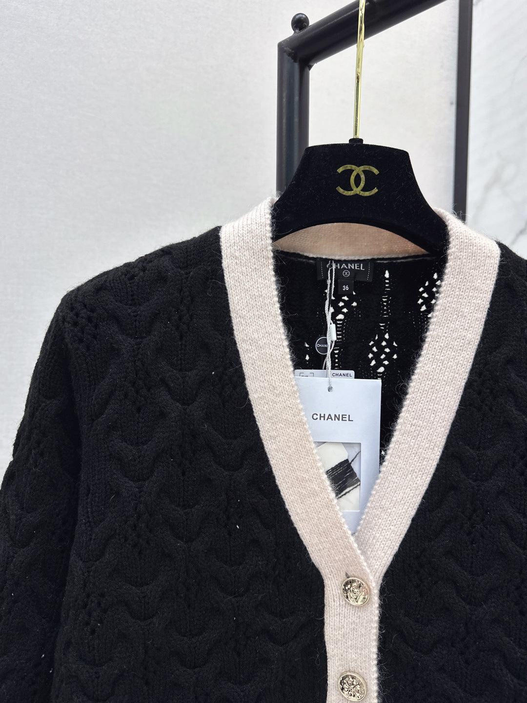 Chan25fw knitted cardigan