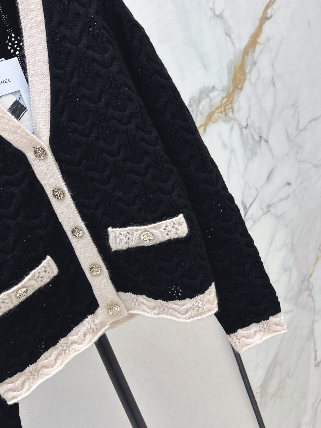 Chan25fw knitted cardigan