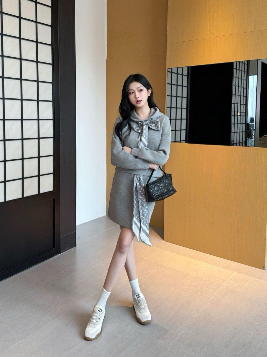 Louis 25fw hoodie suit