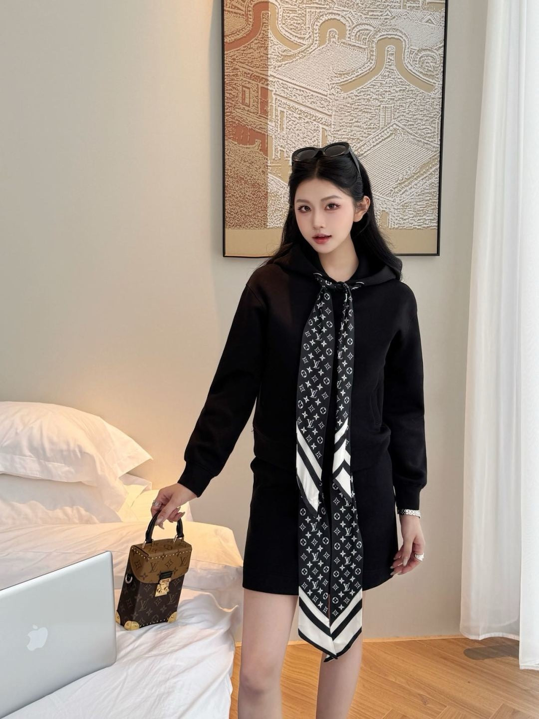 Louis 25fw hoodie suit