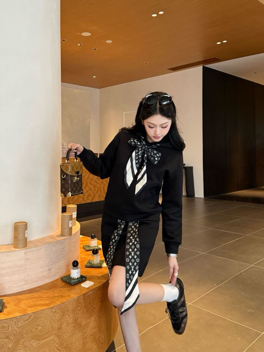 Louis 25fw hoodie suit
