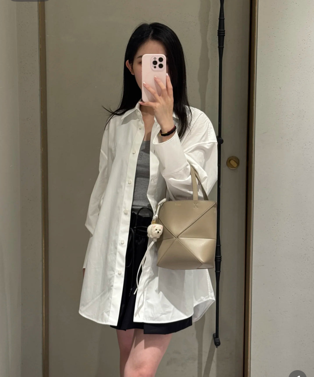 Loe 25ss embroidered shirt
