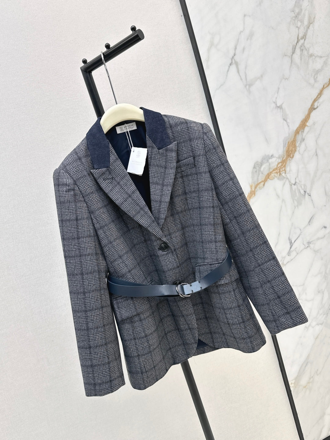 Brune 25fw plaid blazer
