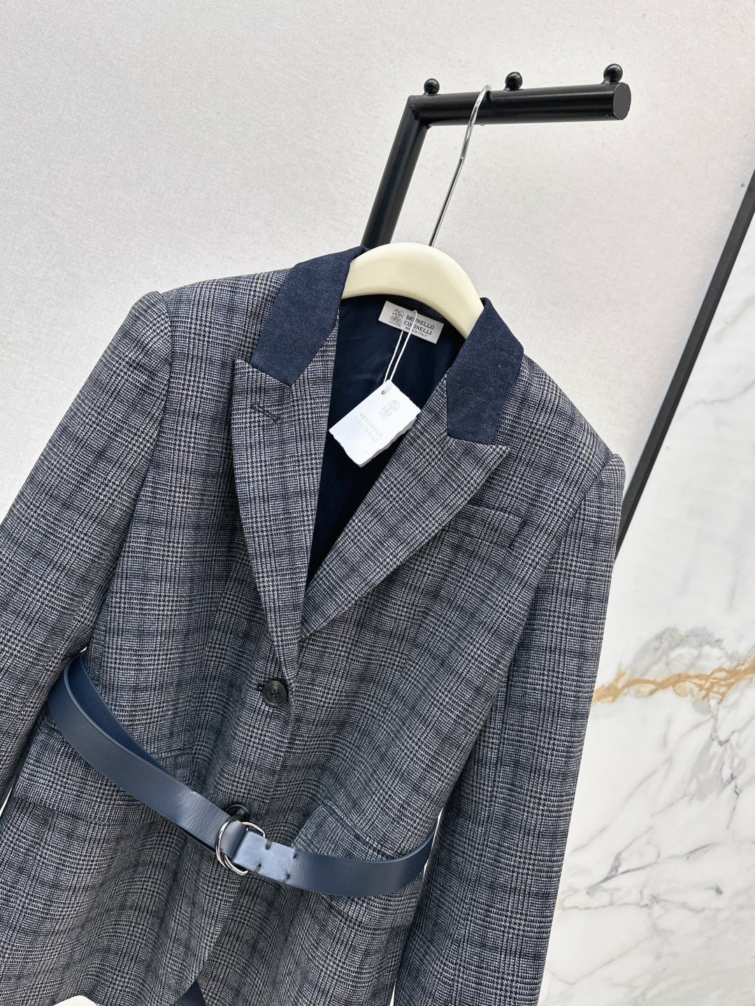 Brune 25fw plaid blazer