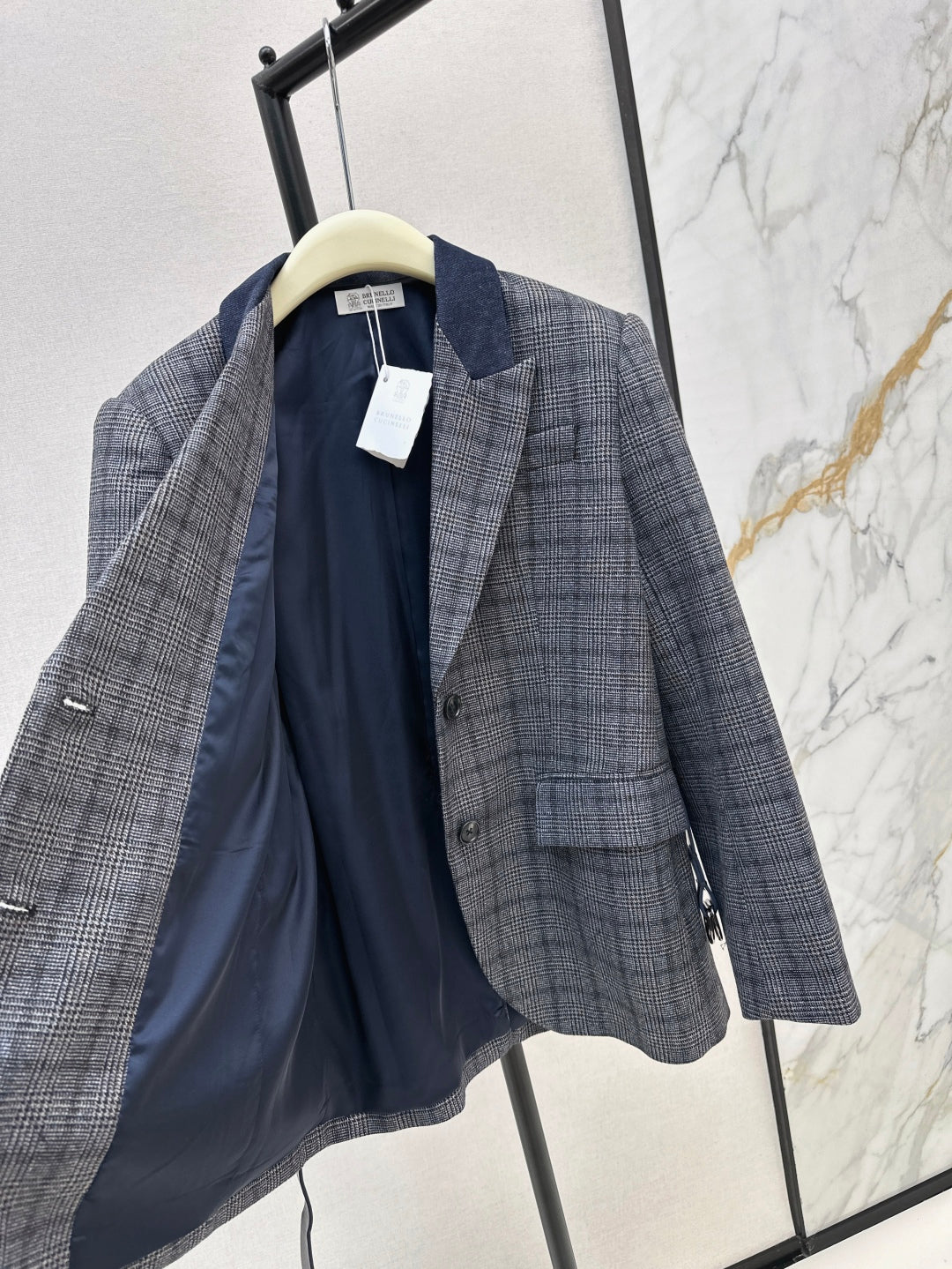 Brune 25fw plaid blazer
