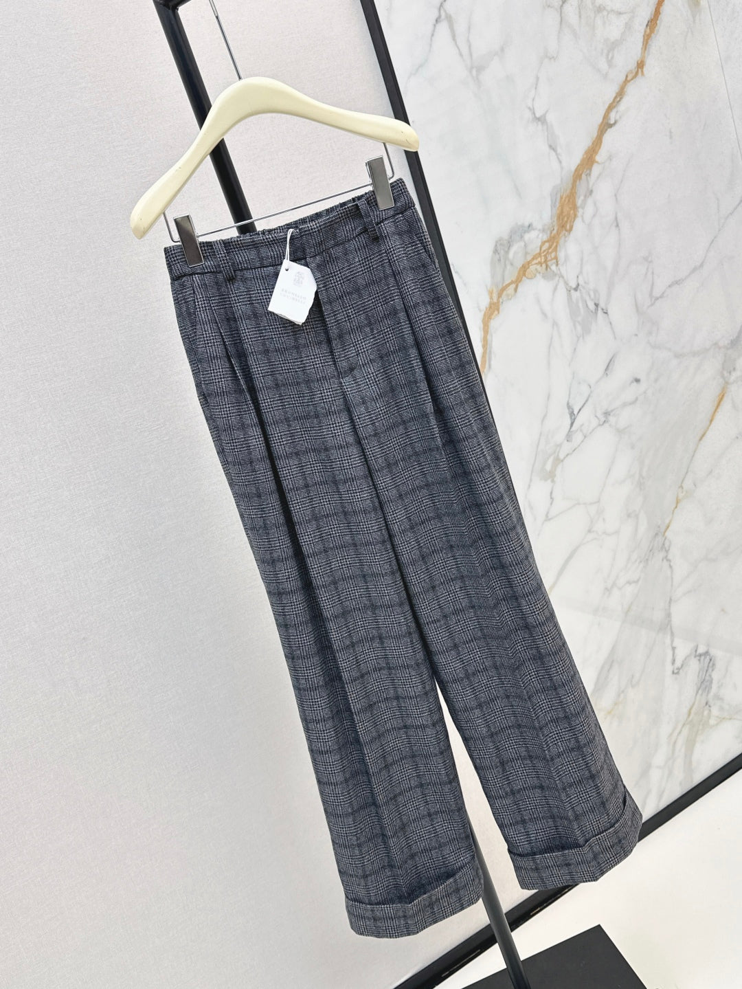 Brune 25fw plaid pants