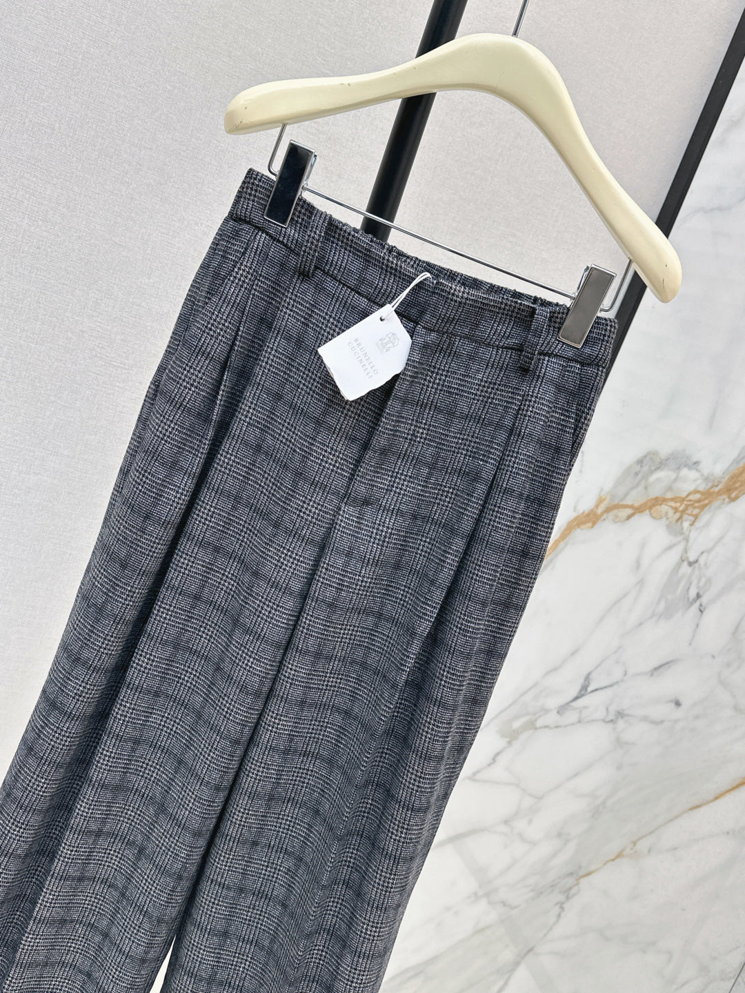 Brune 25fw plaid pants