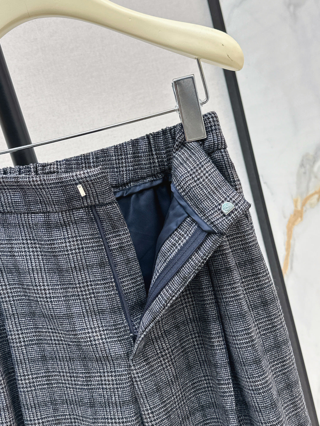 Brune 25fw plaid pants