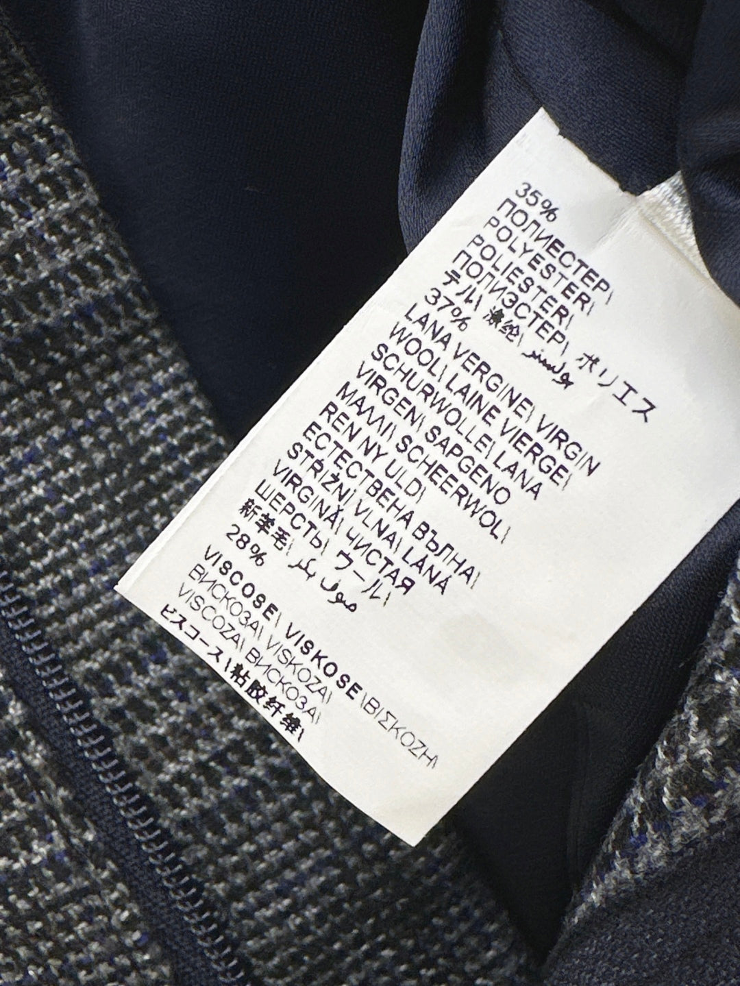 Brune 25fw plaid pants