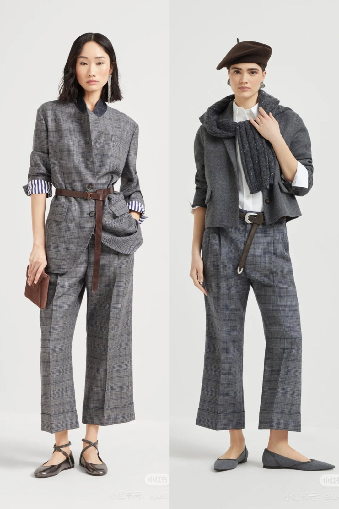 Brune 25fw plaid pants