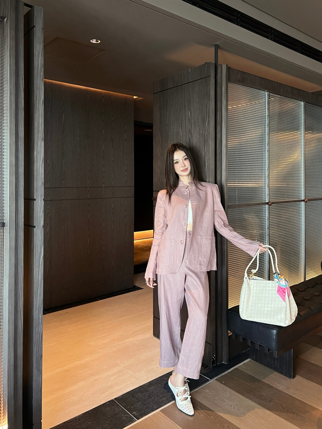 Loro 25fw linen jacket