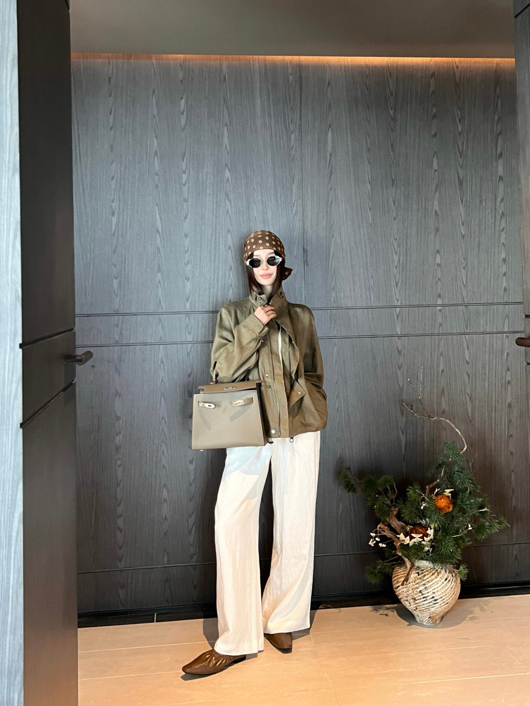 Loro 25fw drawstring jacket