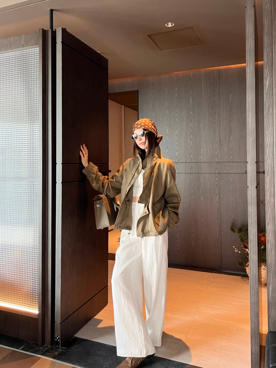 Loro 25fw drawstring jacket